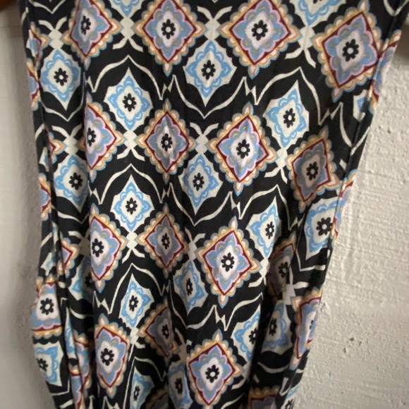 TopShop Black & Blue Argyle Diamond Print Sleeveless Dress - Women’s Size 8 - Picture 3 of 9